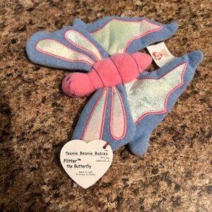 VINTAGE-RETIRED NWT TY TEENNY BEANY BABY October 1980 retired Flitter